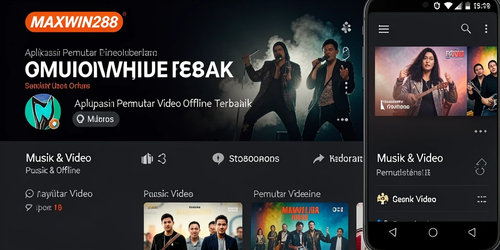 Tampilan antarmuka pengguna MAXWIN288 menunjukkan kemudahan akses video.