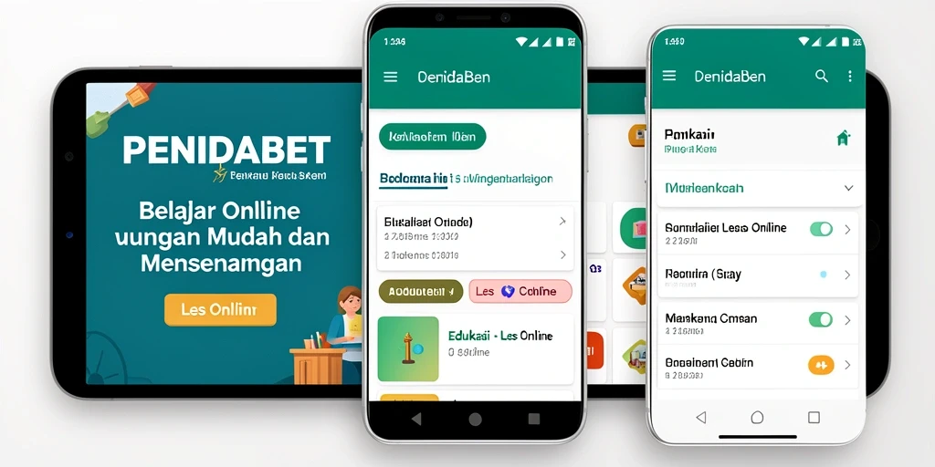 Antarmuka aplikasi PENIDABET yang memudahkan pengguna dalam belajar.